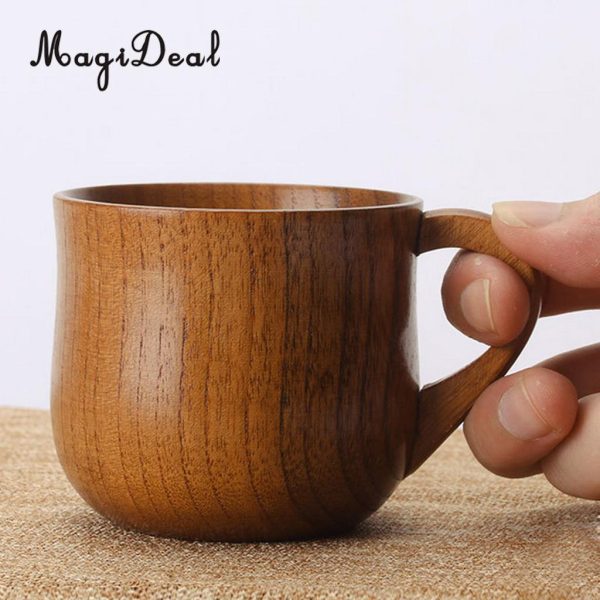 MagiDeal 11 Styles Jujube Wooden Handmade Water Coffee Mug Cup Tea Beer Juice Milk Mugs Drink 1