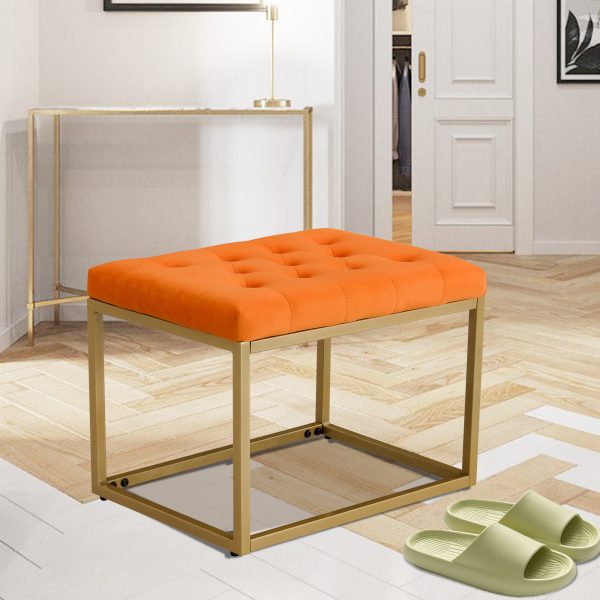 Orange Footstool