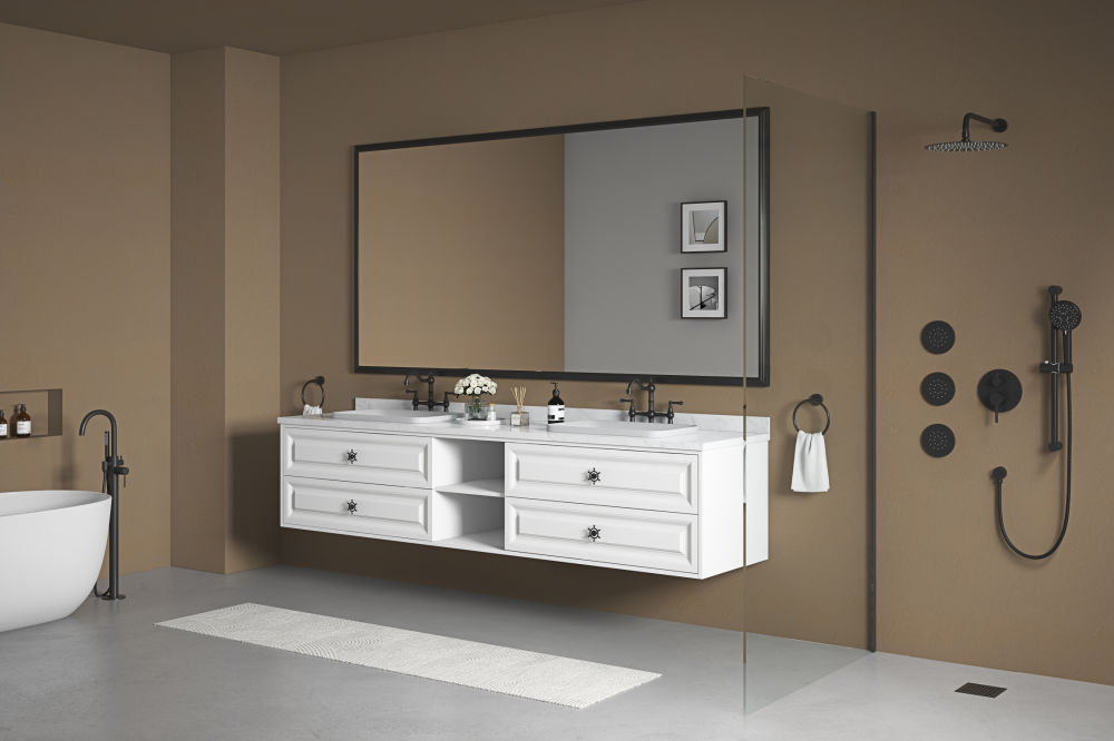 white engineering stone white rectangular double sink dressing table without sink manufactured stone 2