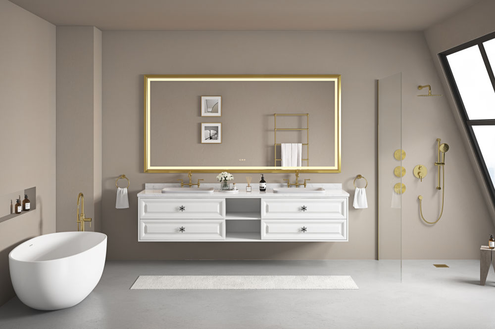white engineering stone white rectangular double sink dressing table without sink manufactured stone 3